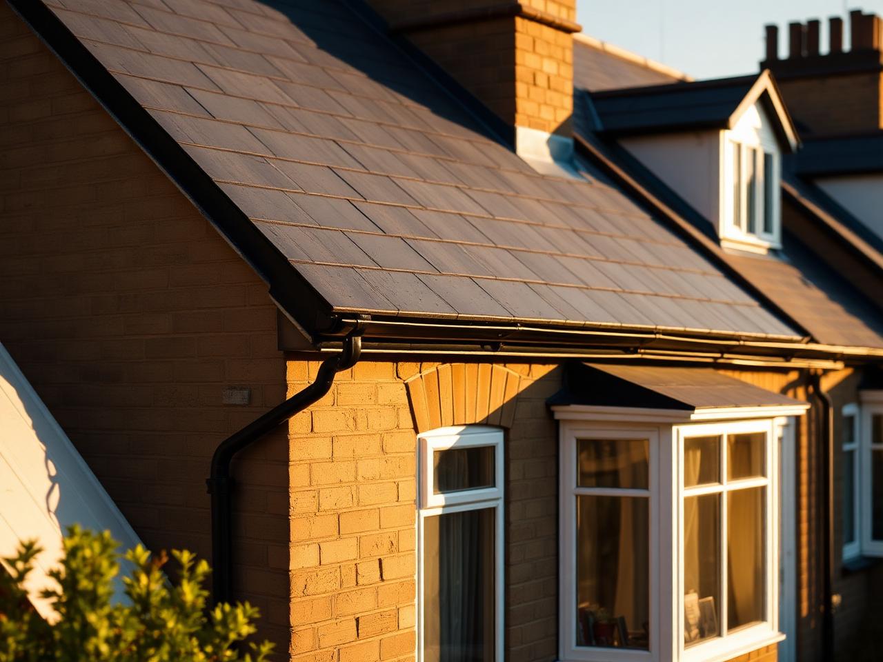 New slate roof on a British home